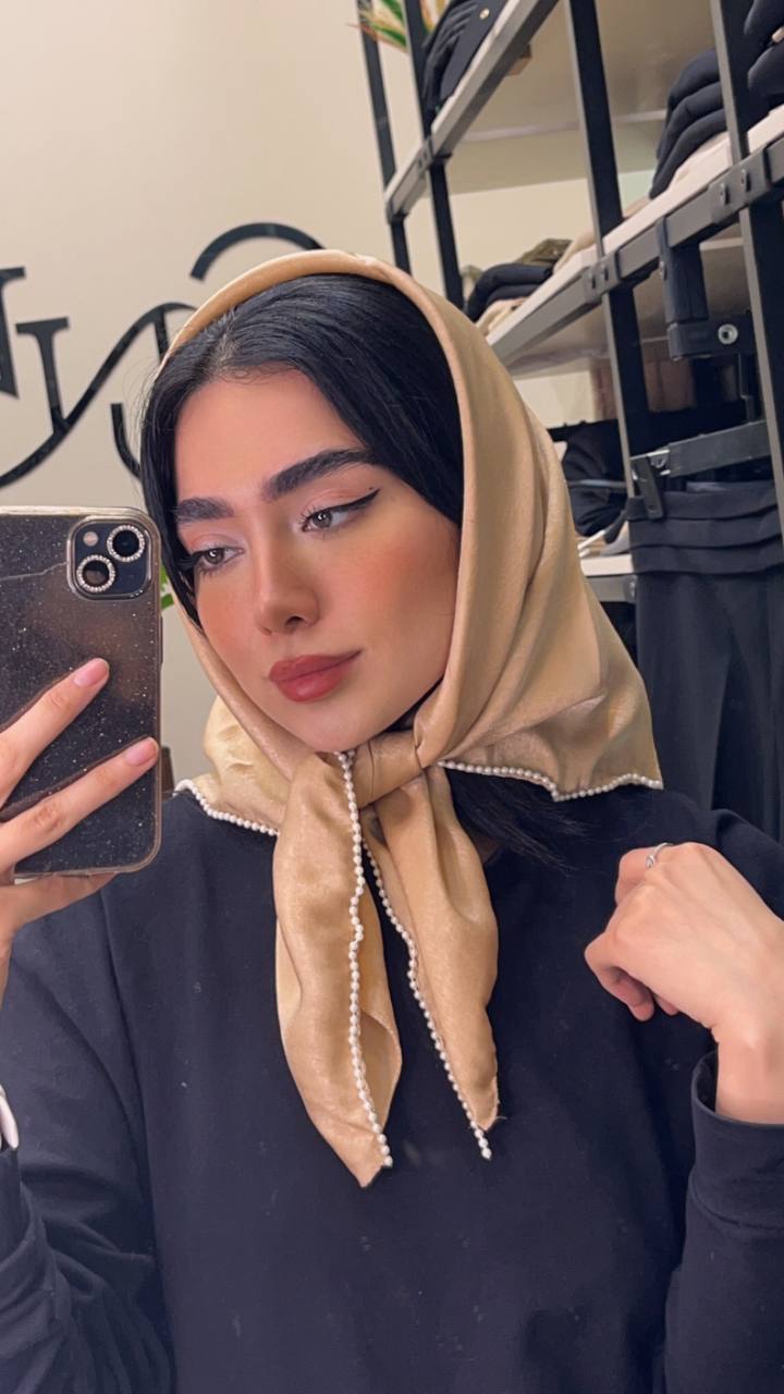 مینی اسکارف کوپرا دورمروارید بسته9رنگی کد mm7 (عمده)