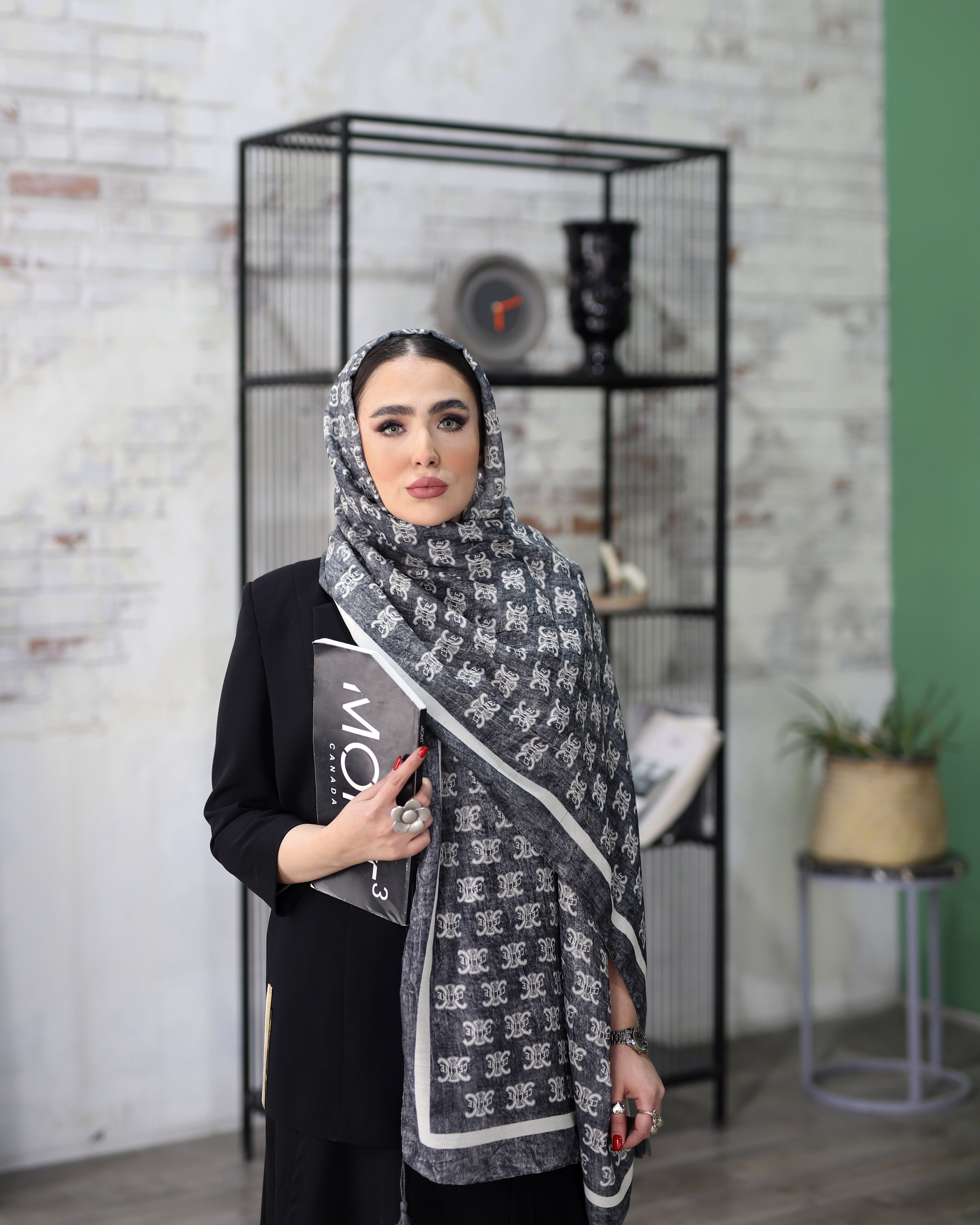 شال چاپی بسته6رنگی کد sh51 (عمده)