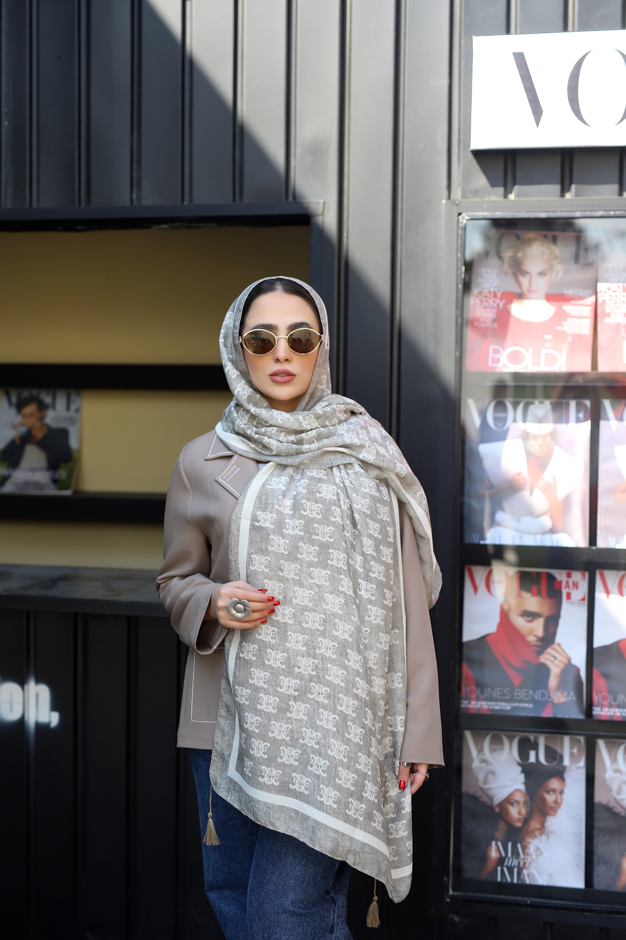 شال چاپی بسته6رنگی کد sh51 (عمده)