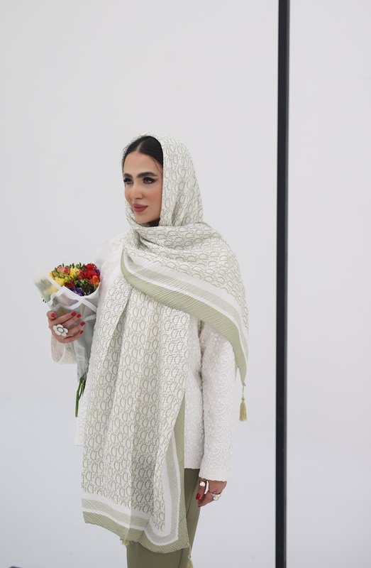 شال پلیسه طرح دیور بسته8رنگی کد sp46 (عمده)