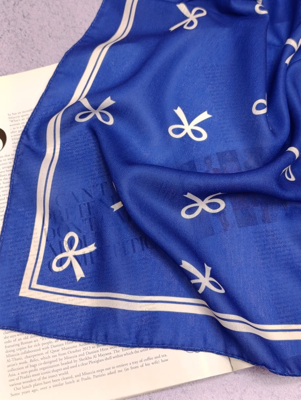 مینی اسکارف طرح پاپیون بسته10رنگی کد mt32 (عمده)