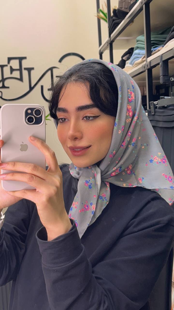 مینی اسکارف گل بسته6رنگی کدmt35 (عمده)