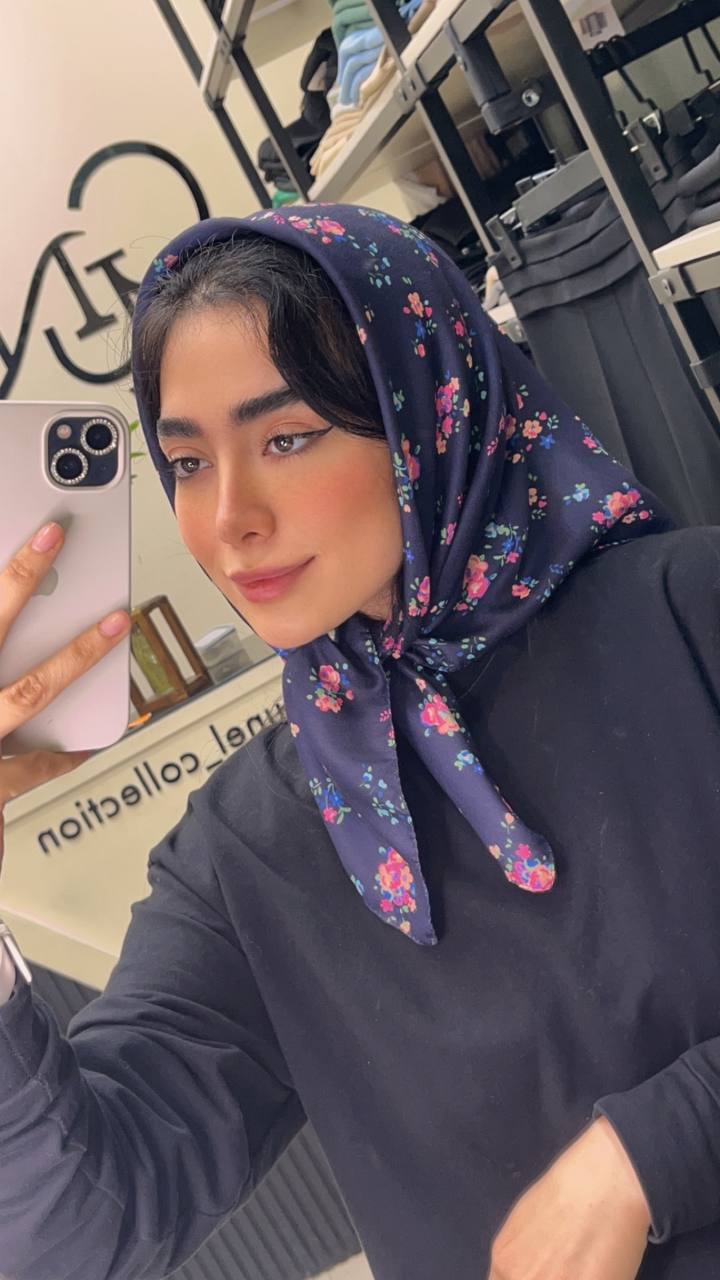مینی اسکارف گل بسته6رنگی کدmt35 (عمده)