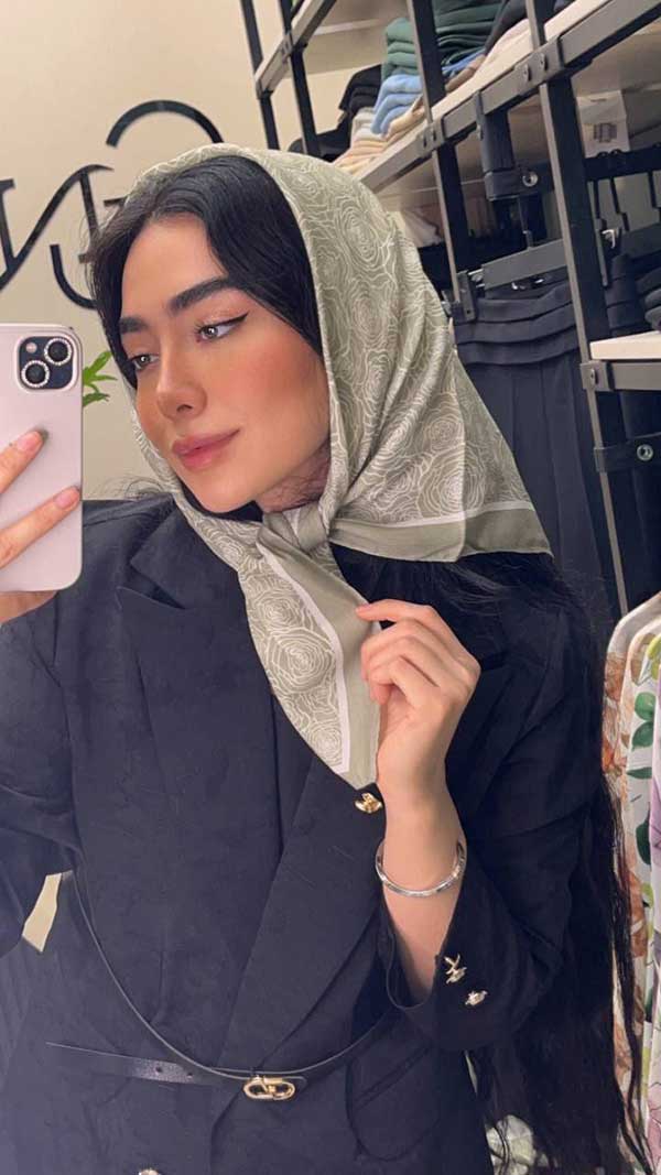 مینی اسکارف پک سبز بسته10طرحی کد mt36 (عمده)
