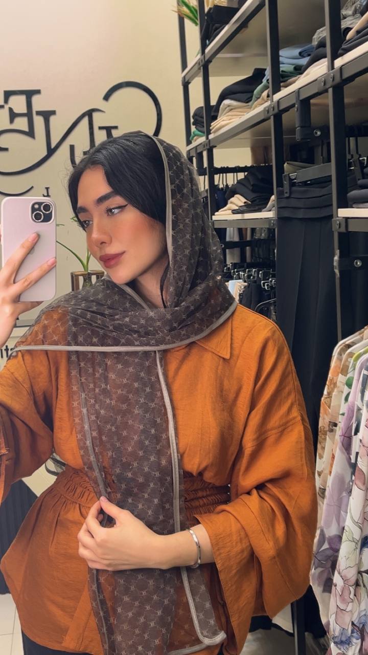 شال توری بسته6طرحی کد sh58 (عمده)