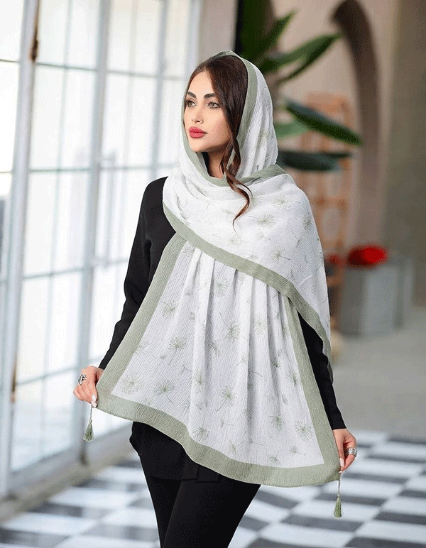شال پلیسه پک سبز بسته6طرحی کد sp50 (عمده)
