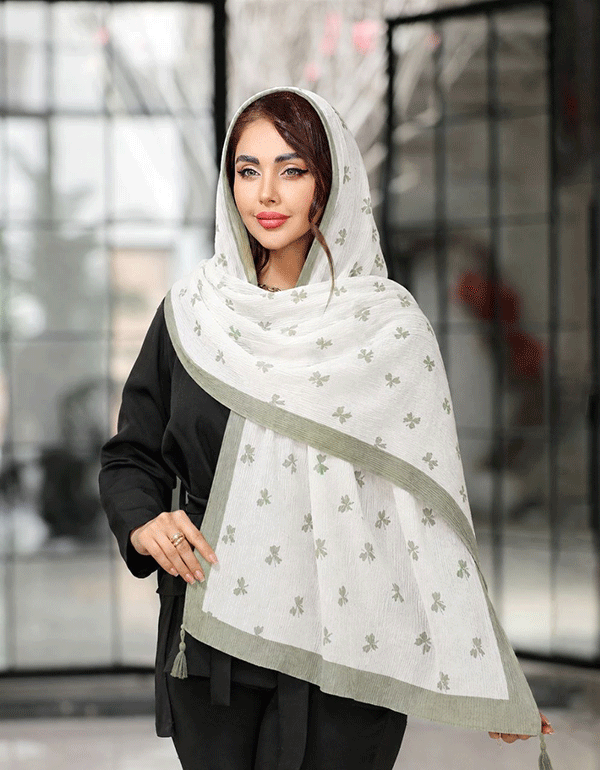 شال پلیسه پک سبز بسته6طرحی کد sp50 (عمده)
