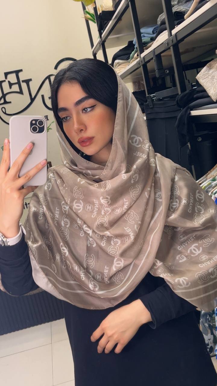 شال حریر پک کرم بسته10طرحی کد sh60 (عمده)