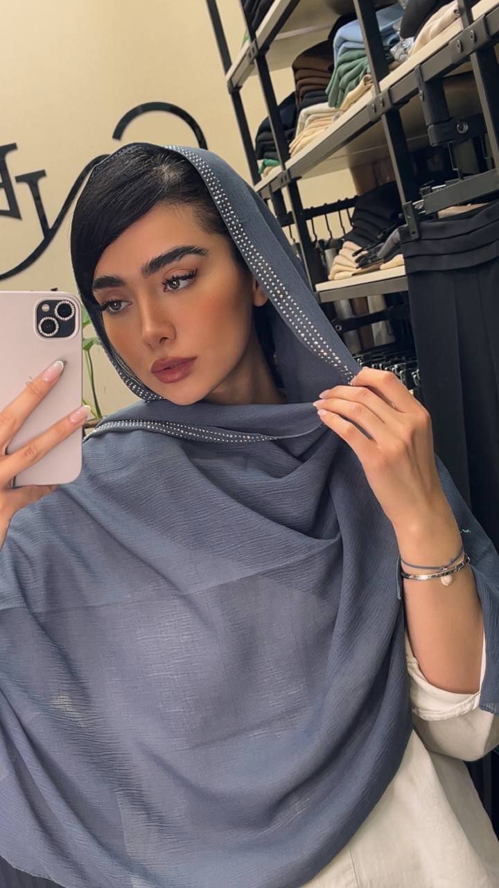 شال درختی دورنگین بسته8رنگی کد sm64 (عمده)