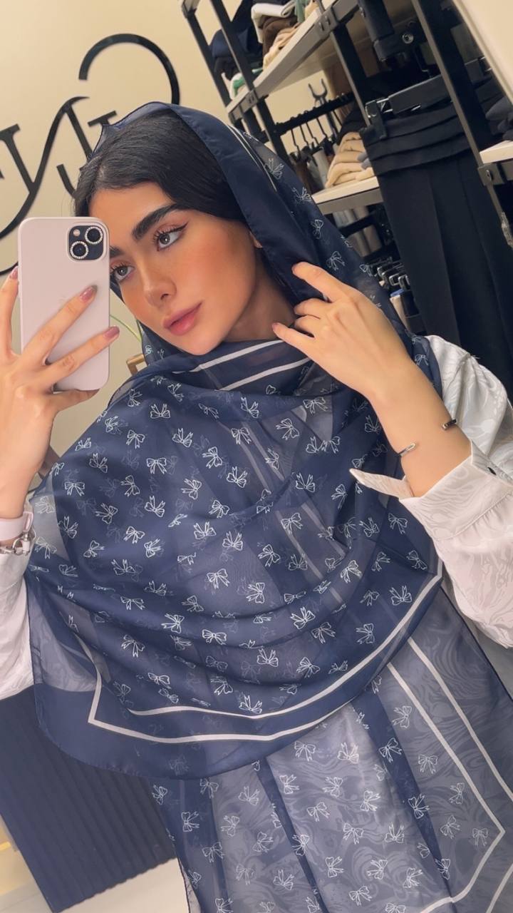 شال حریرچاپی پک سورمه ای بسته10طرحی کد sh68 (عمده)