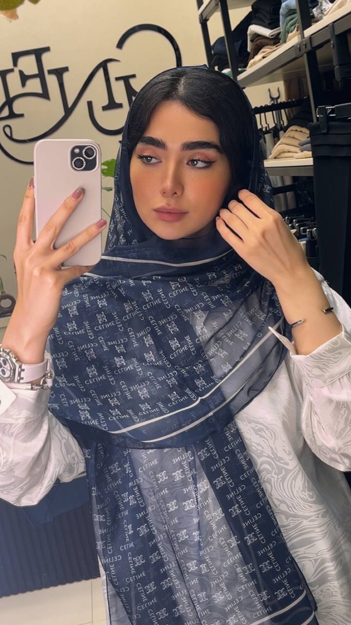 شال حریرچاپی پک سورمه ای بسته10طرحی کد sh68 (عمده)