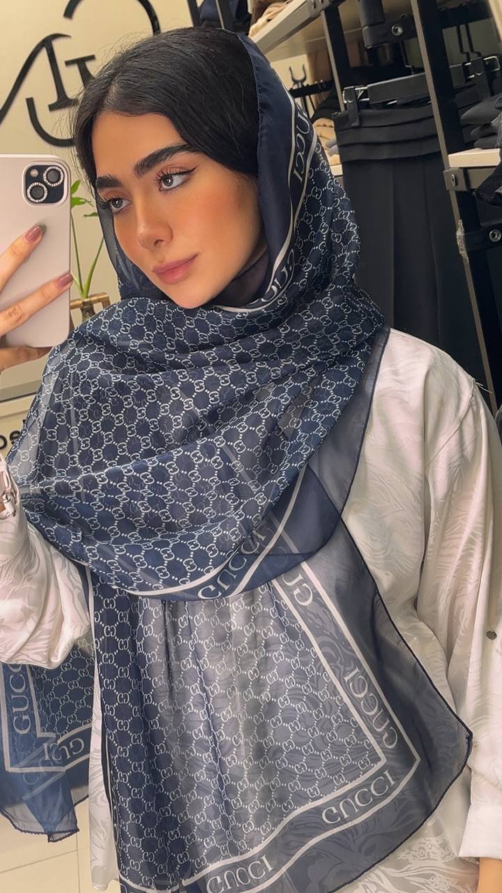 شال حریرچاپی پک سورمه ای بسته10طرحی کد sh68 (عمده)