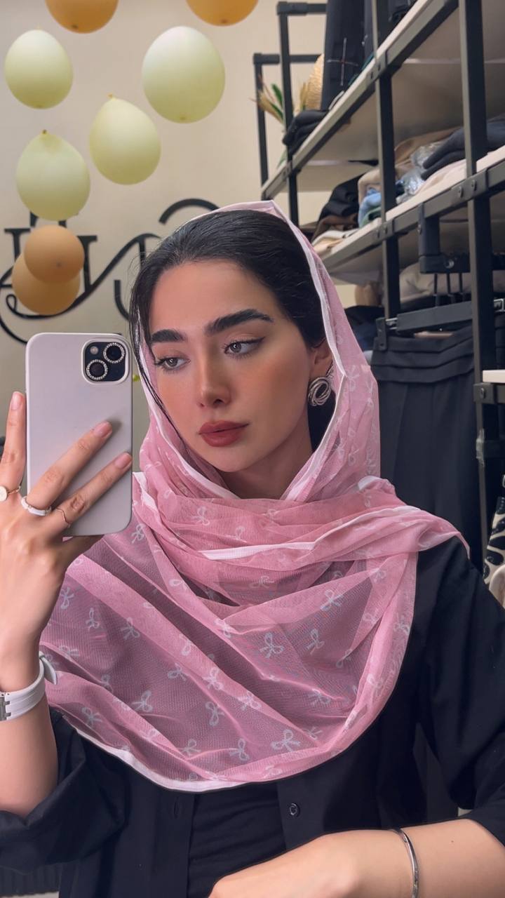 شال توری پاپیون بسته6رنگی کد sh70 (عمده)