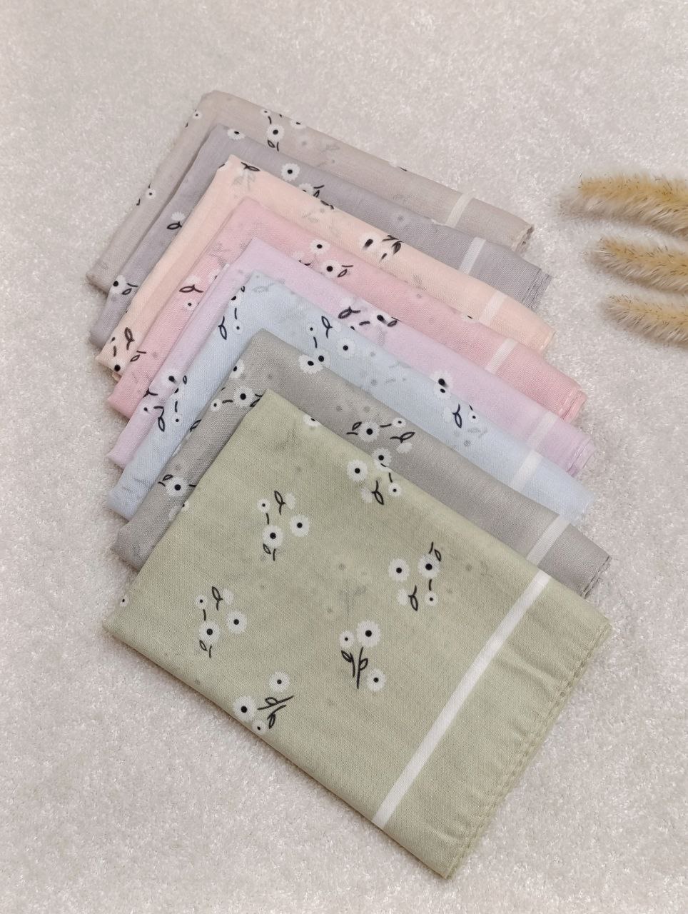 مینی اسکارف چاپی بسته8رنگی کد mt50 (عمده)