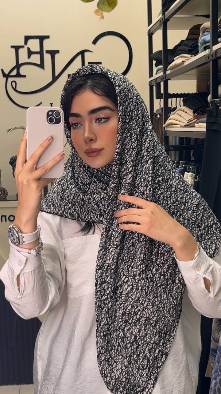 روسری نخی چاپ خیس بسته6رنگی کد r95 (عمده)
