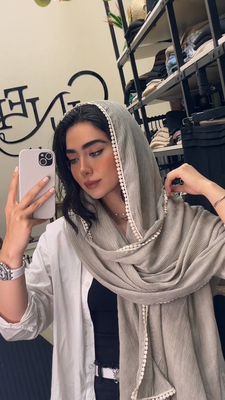 شال پلیسه سنگشور دورنوار بسته5طرحی کد sp62 (عمده)