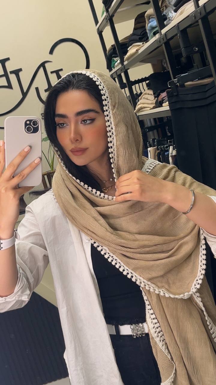 شال پلیسه سنگشور دورنوار بسته5طرحی کد sp62 (عمده)