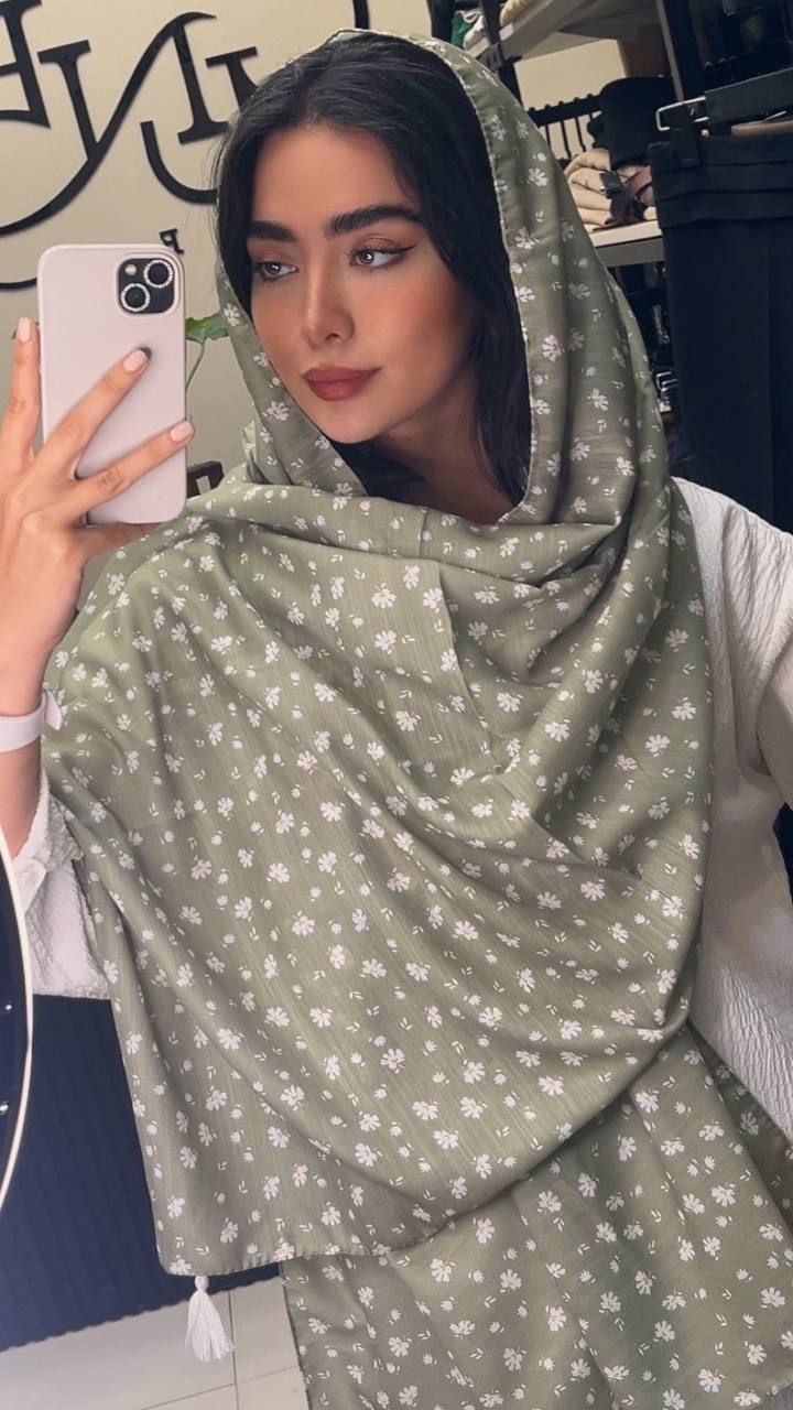 شال چاپی پک گل بسته10طرحی کد sh73 (عمده)