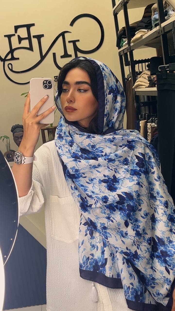 شال چاپی ابرنگی پک سورمه ای بسته8طرحی کد sh54 (عمده)