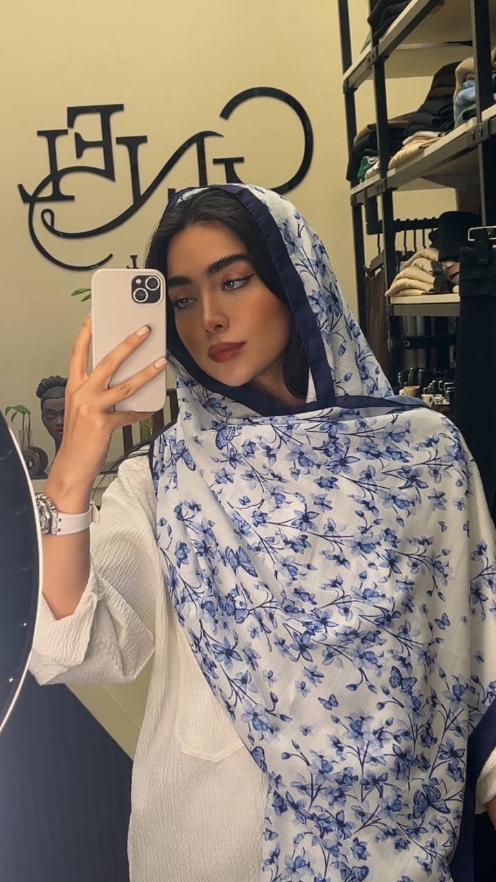 شال چاپی ابرنگی پک سورمه ای بسته8طرحی کد sh54 (عمده)