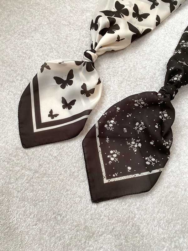 مینی اسکارف پک قهوه ای بسته10طرحی کد mt60 (عمده)
