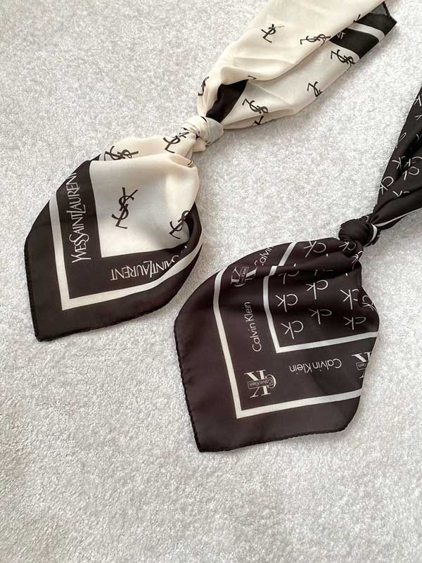 مینی اسکارف پک قهوه ای بسته10طرحی کد mt60 (عمده)
