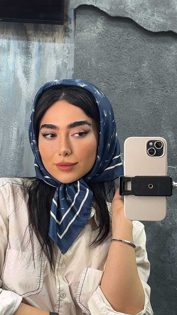 مینی اسکارف پک سورمه ای بسته10طرحی کد mt61 (عمده)
