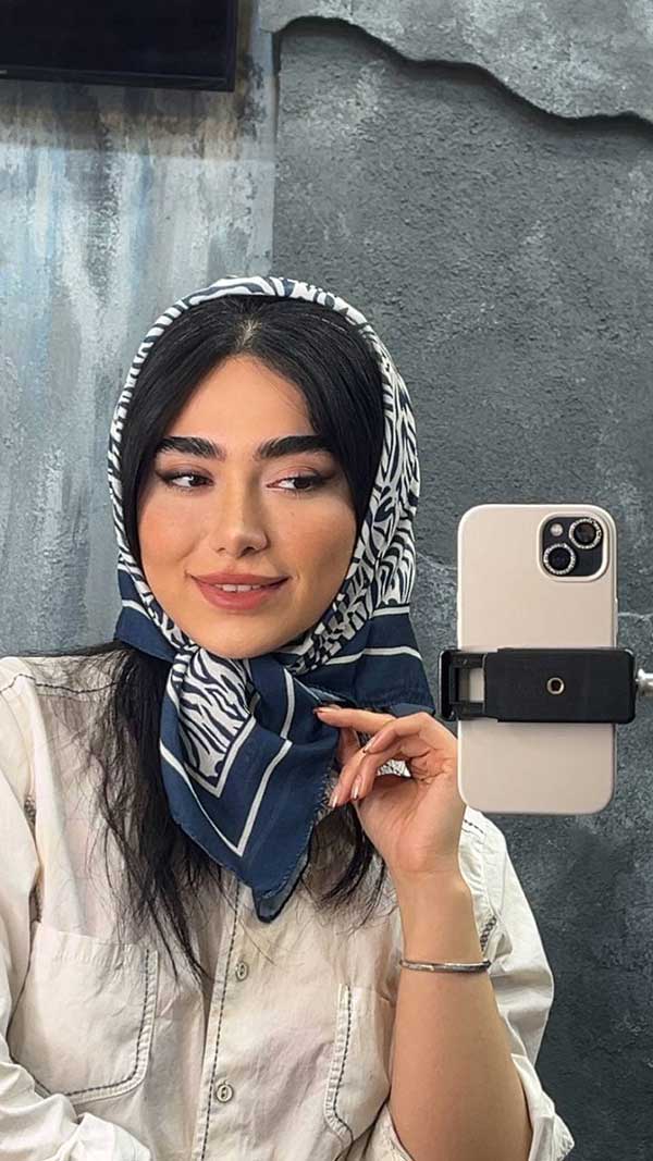 مینی اسکارف پک سورمه ای بسته10طرحی کد mt61 (عمده)
