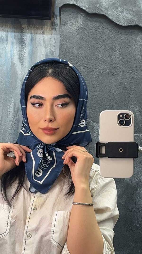 مینی اسکارف پک سورمه ای بسته10طرحی کد mt61 (عمده)
