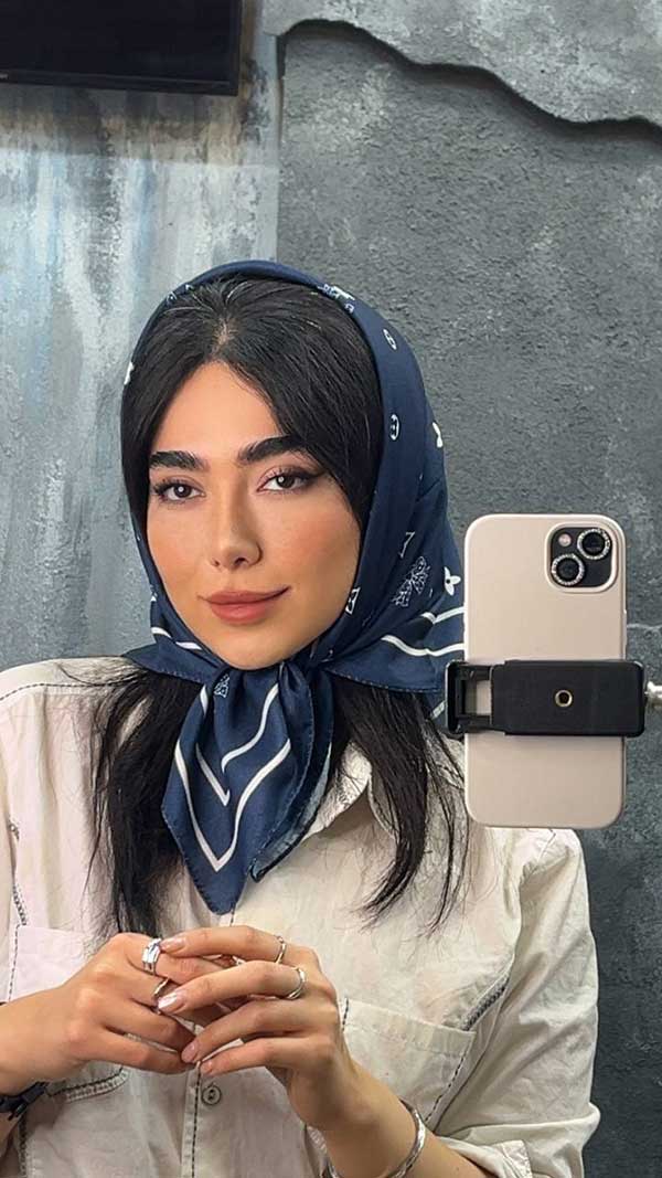 مینی اسکارف پک سورمه ای بسته10طرحی کد mt61 (عمده)
