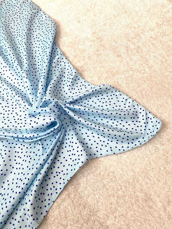 مینی اسکارف خالخالی بسته10رنگی کد mt66 (عمده)
