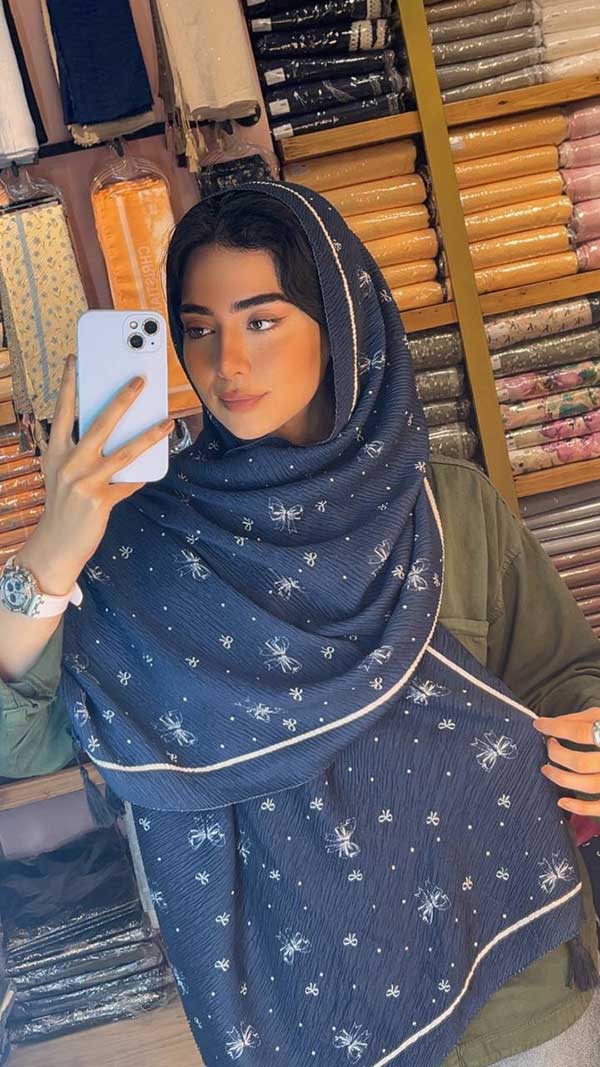 شال پلیسه پک سورمه ای بسته10طرحی کد sp74 (عمده)
