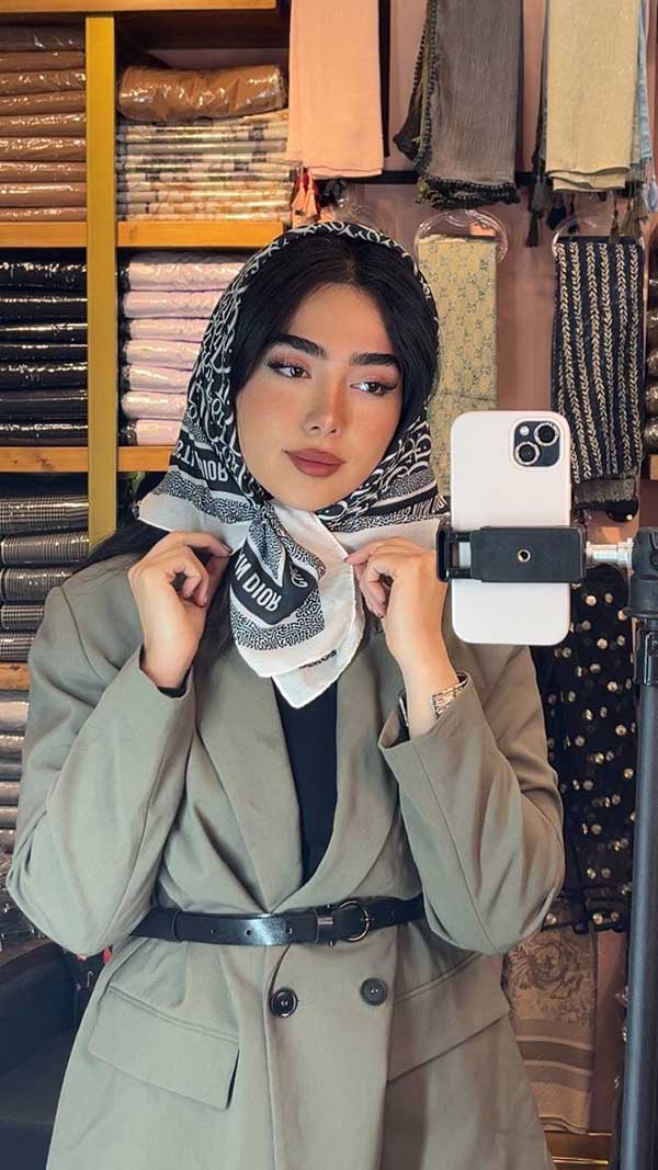 مینی اسکارف dior بسته10رنگی کد mt68 (عمده)
