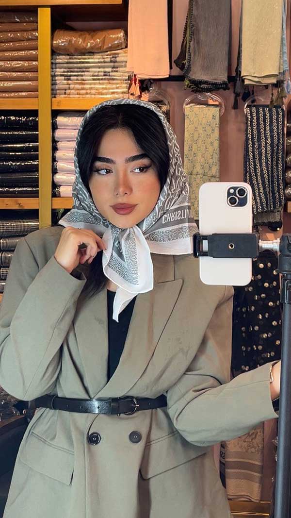 مینی اسکارف dior بسته10رنگی کد mt68 (عمده)
