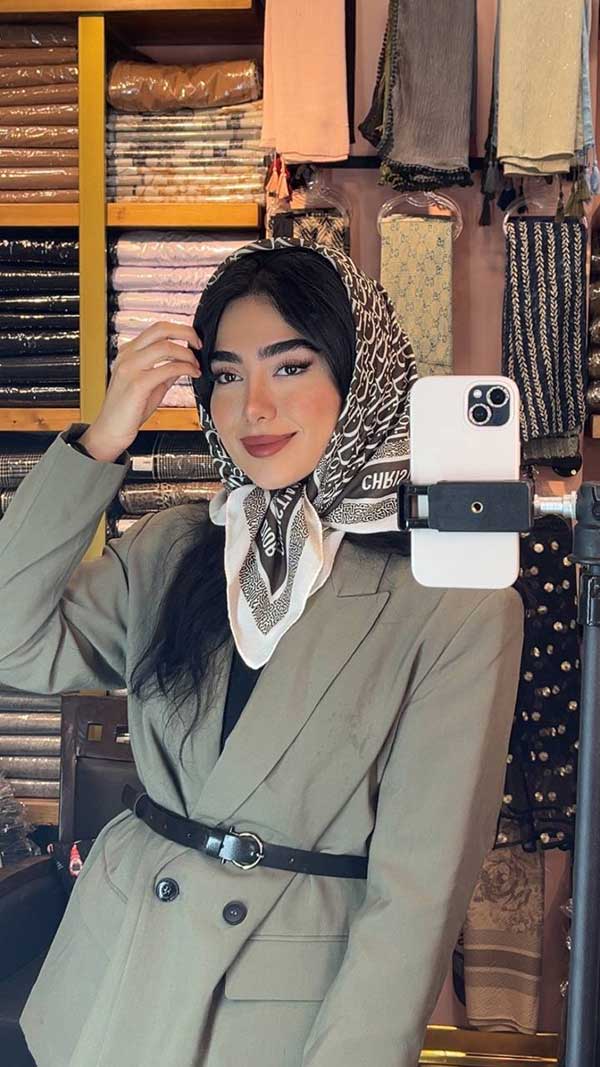 مینی اسکارف dior بسته10رنگی کد mt68 (عمده)
