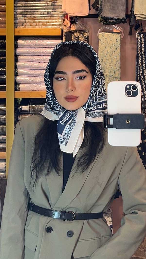 مینی اسکارف dior بسته10رنگی کد mt68 (عمده)
