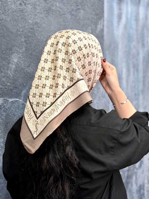 مینی اسکارف پک کرم بسته10طرحی کد mt71 (عمده)
