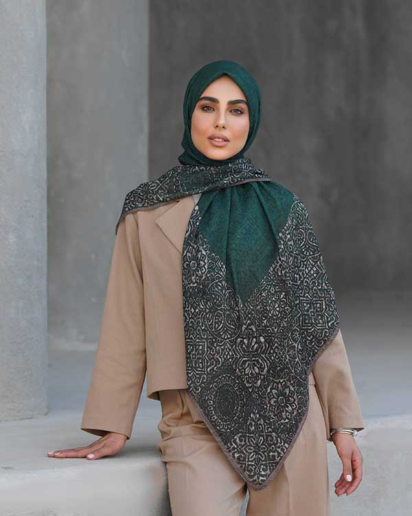 روسری گارزا بسته10رنگی کد r115 (عمده
