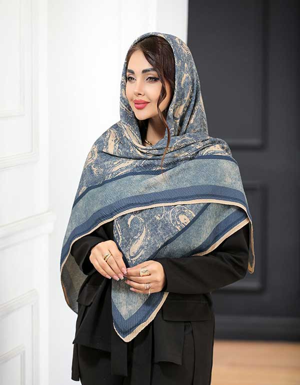 روسری پلیسه بسته6رنگی کد r119 (عمده)
