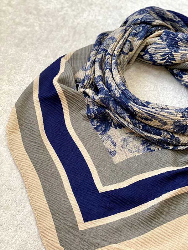 روسری پلیسه پاییزه بسته6رنگی کد r121 (عمده)
