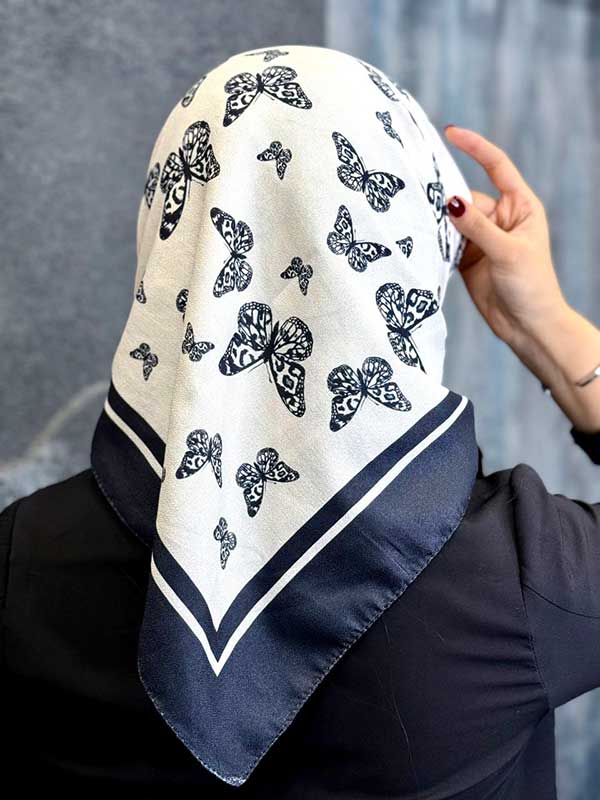 مینی اسکارف پک سفیدمشکی بسته10طرحی کد mt73 (عمده)
