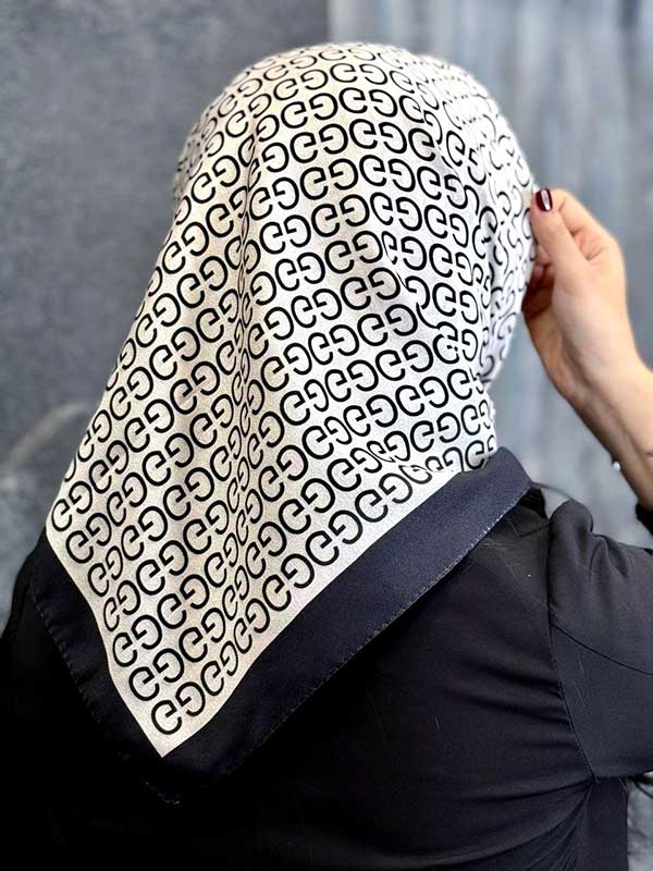 مینی اسکارف پک سفیدمشکی بسته10طرحی کد mt73 (عمده)

