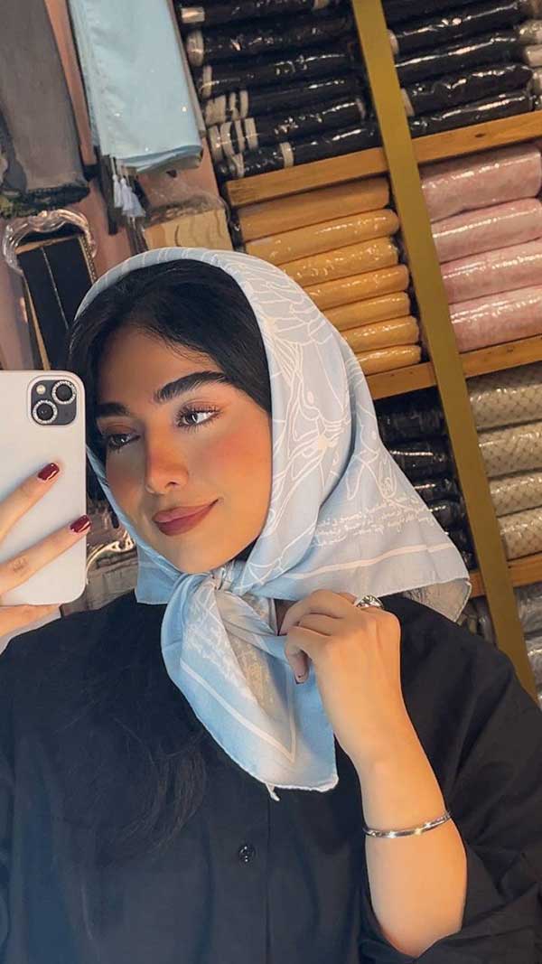 💙خرید مینی اسکارف پک آبی طرح‌دار بسته ۱۰ عددی | فروش عمده مینی اسکارف باکیفیت
