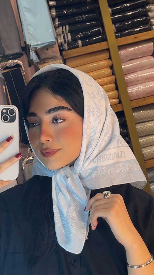 💙خرید مینی اسکارف پک آبی طرح‌دار بسته ۱۰ عددی | فروش عمده مینی اسکارف باکیفیت
