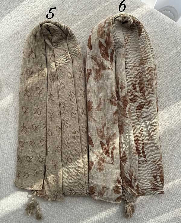 شال پلیسه پک کرم بسته10طرحی کد ps39 (عمده)
