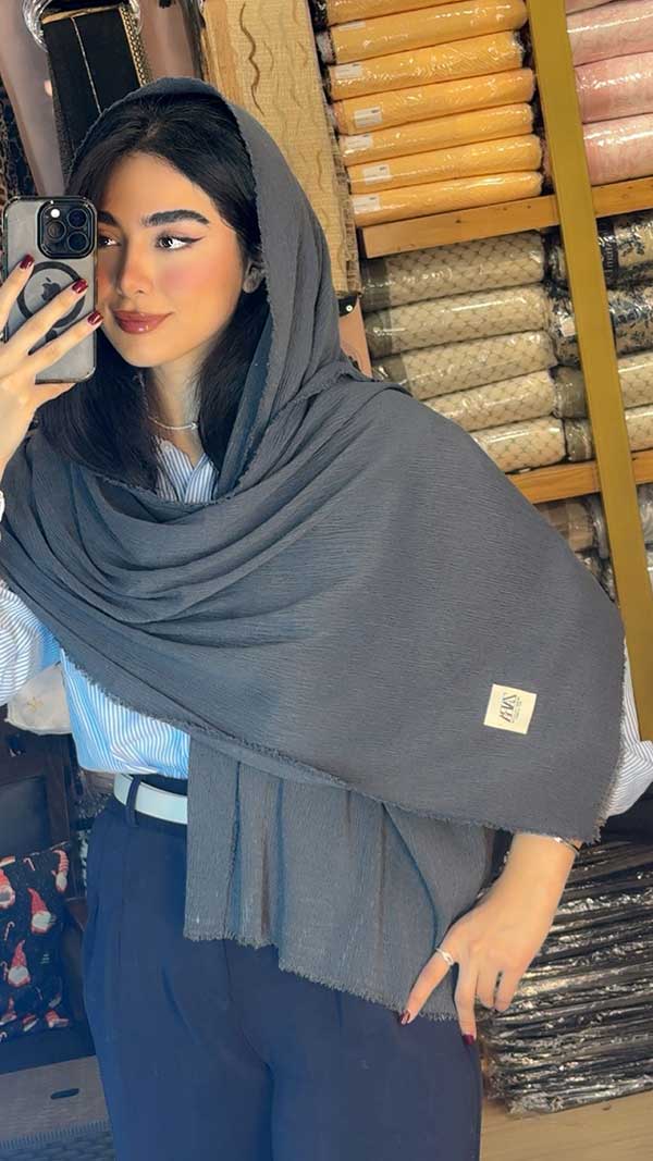 خرید شال پلیسه برشکا دورریش بسته ۱۰ رنگی | فروش عمده شال پلیسه باکیفیت و شیک
