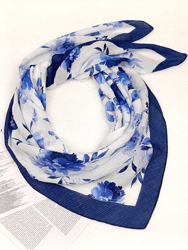 روسری پلیسه پک ابی بسته8طرحی کد r129 (عمده)
