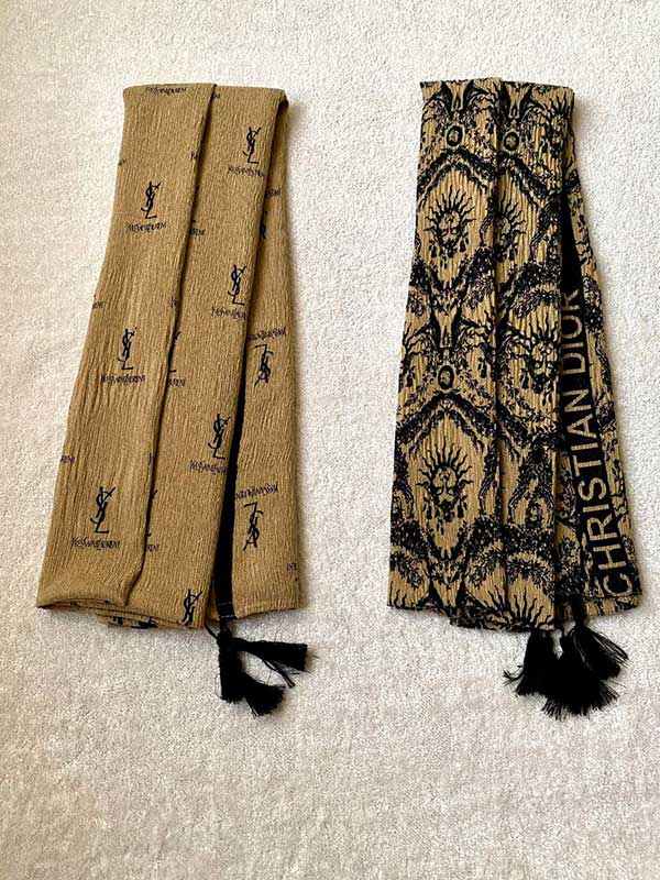 شال پلیسه پک کرم مشکی بسته10طرحی کد sp47 (عمده)
