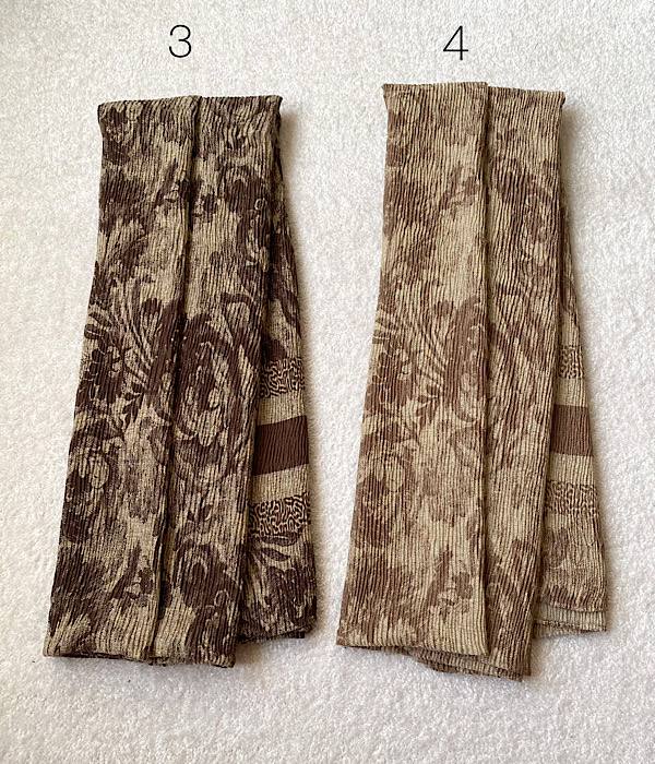 شال پلیسه طرح گل
