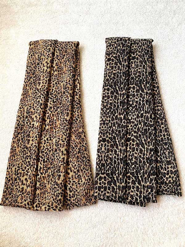 شال پلیسه پلنگی
